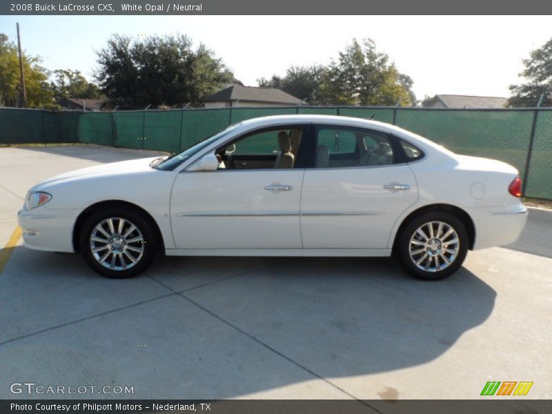White Opal / Neutral 2008 Buick LaCrosse CXS