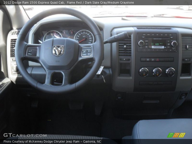 Flame Red / Dark Slate Gray/Medium Graystone 2012 Dodge Ram 1500 Express Quad Cab