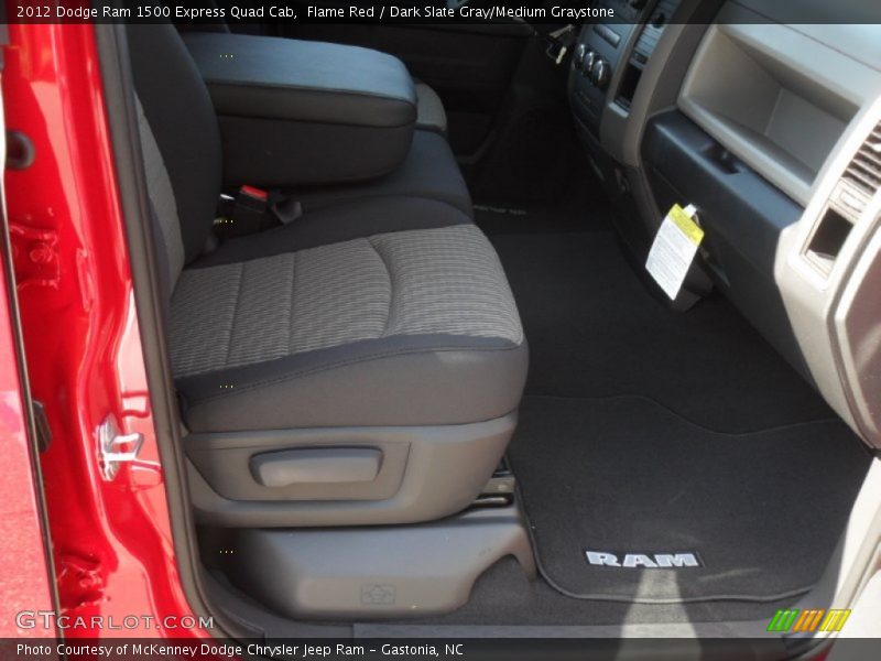 Flame Red / Dark Slate Gray/Medium Graystone 2012 Dodge Ram 1500 Express Quad Cab