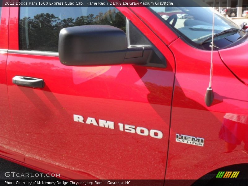 Flame Red / Dark Slate Gray/Medium Graystone 2012 Dodge Ram 1500 Express Quad Cab