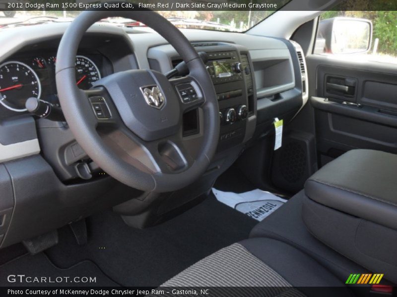 Flame Red / Dark Slate Gray/Medium Graystone 2012 Dodge Ram 1500 Express Quad Cab