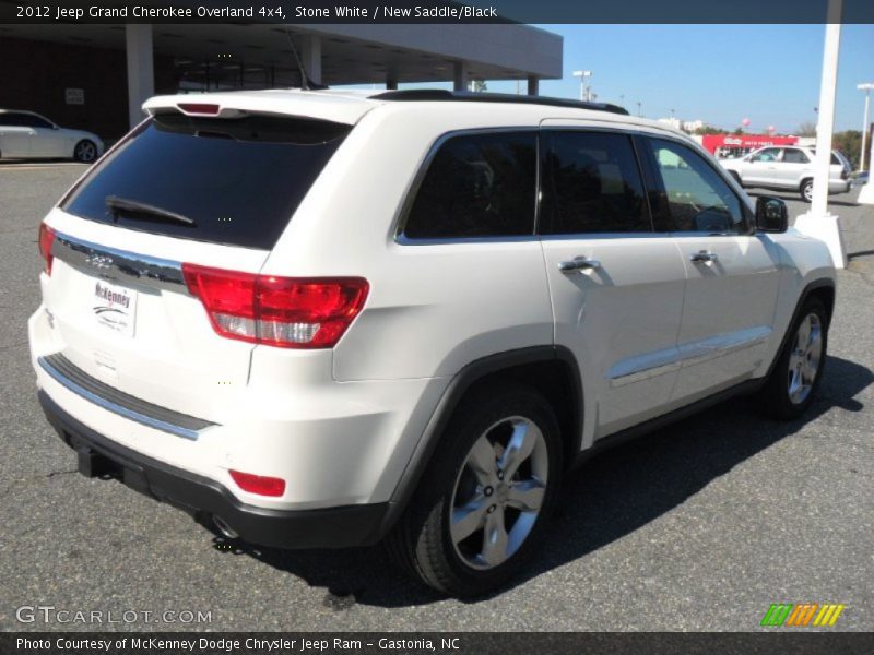 Stone White / New Saddle/Black 2012 Jeep Grand Cherokee Overland 4x4