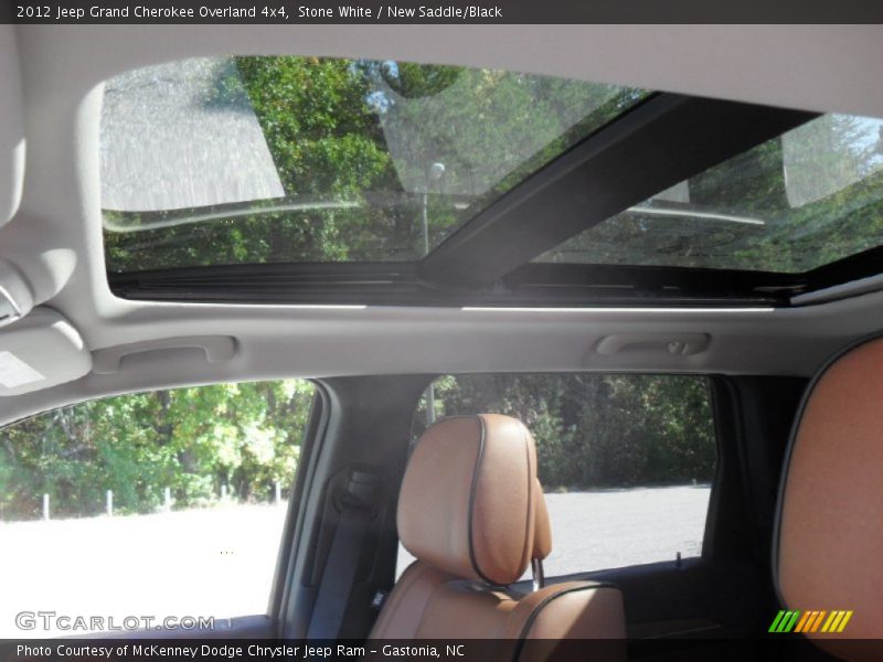 Stone White / New Saddle/Black 2012 Jeep Grand Cherokee Overland 4x4