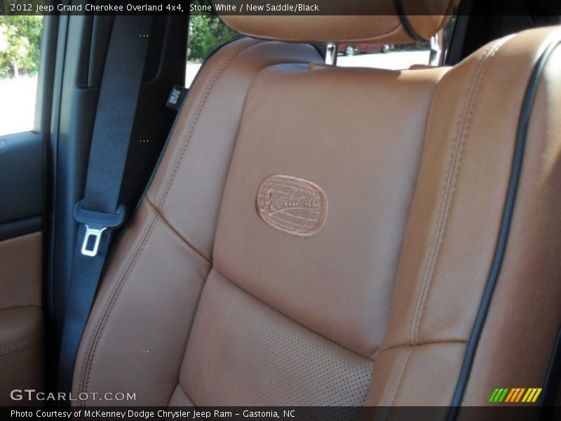Stone White / New Saddle/Black 2012 Jeep Grand Cherokee Overland 4x4