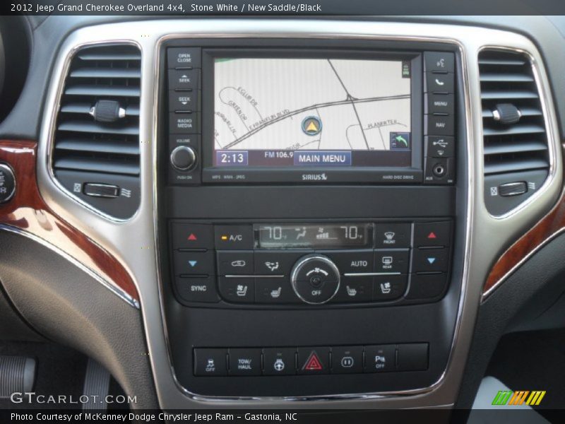 Controls of 2012 Grand Cherokee Overland 4x4