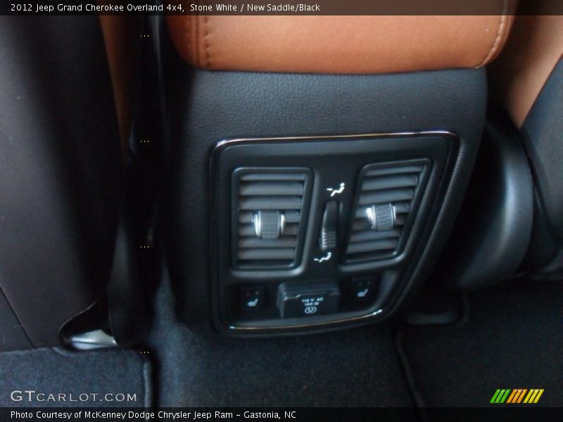 Stone White / New Saddle/Black 2012 Jeep Grand Cherokee Overland 4x4