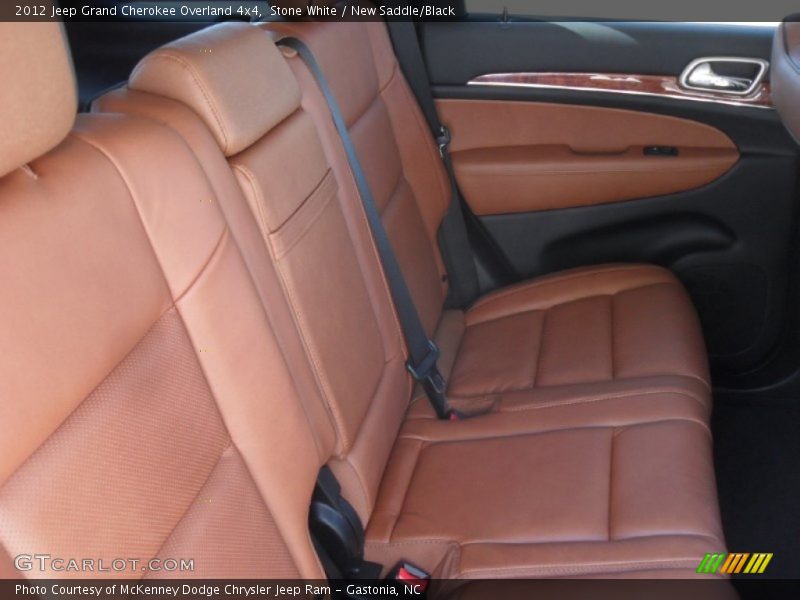 Stone White / New Saddle/Black 2012 Jeep Grand Cherokee Overland 4x4