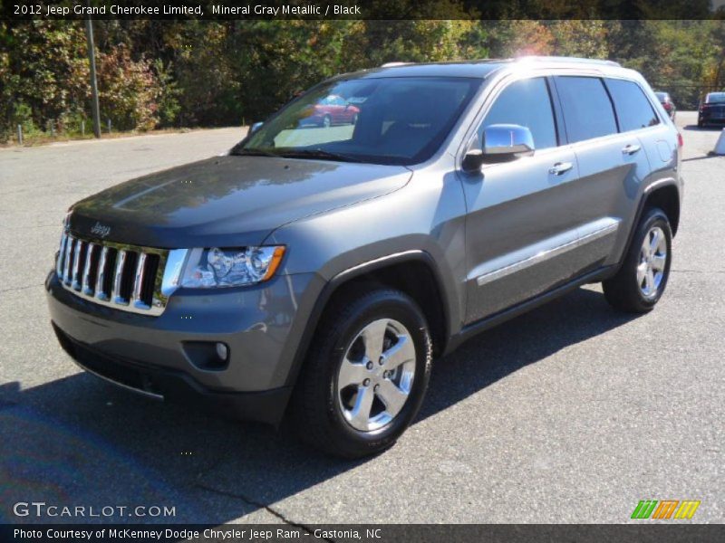 Mineral Gray Metallic / Black 2012 Jeep Grand Cherokee Limited