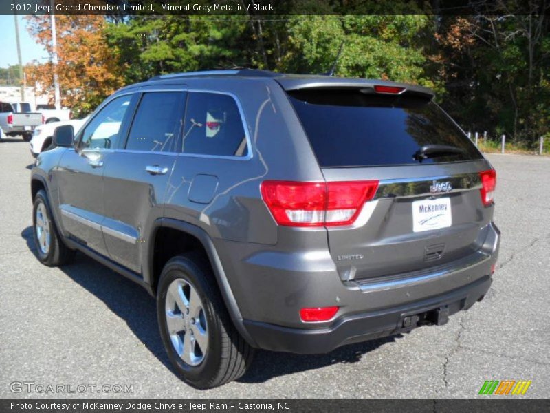Mineral Gray Metallic / Black 2012 Jeep Grand Cherokee Limited
