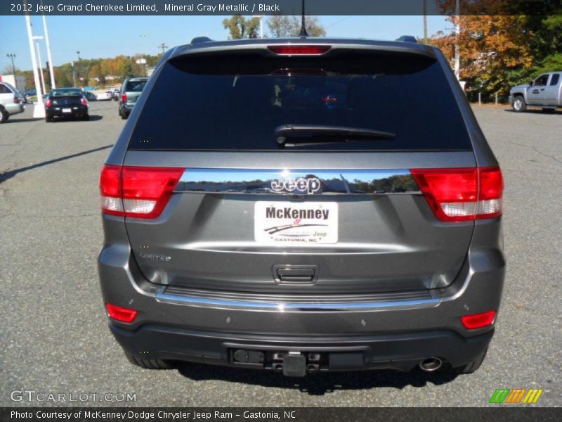 Mineral Gray Metallic / Black 2012 Jeep Grand Cherokee Limited