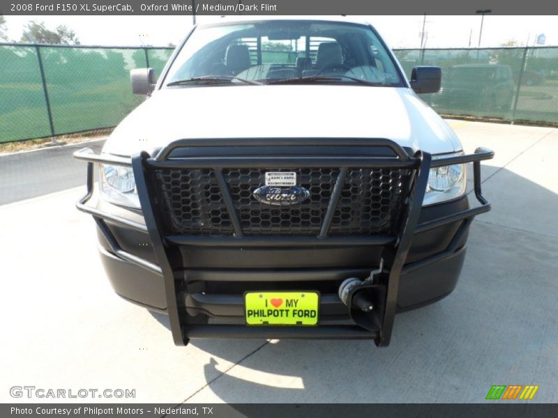Oxford White / Medium/Dark Flint 2008 Ford F150 XL SuperCab