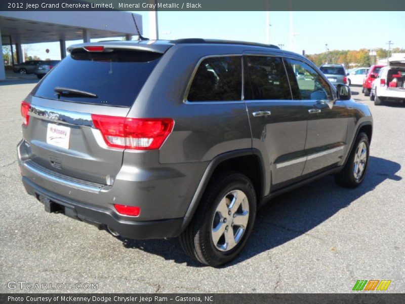 Mineral Gray Metallic / Black 2012 Jeep Grand Cherokee Limited
