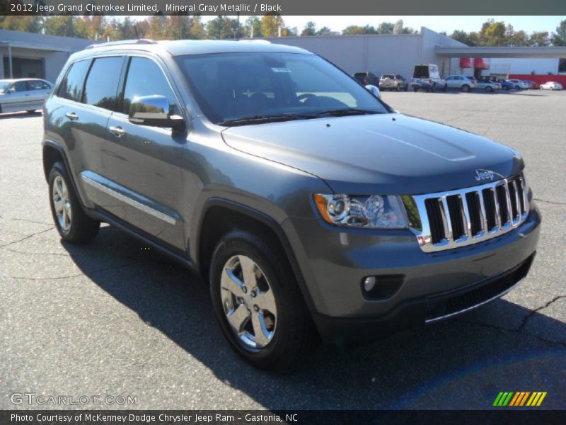 Mineral Gray Metallic / Black 2012 Jeep Grand Cherokee Limited
