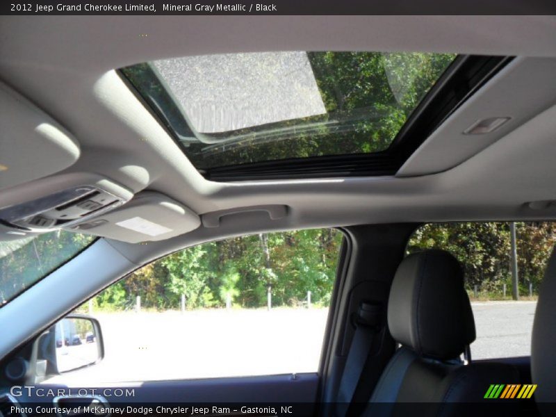 Mineral Gray Metallic / Black 2012 Jeep Grand Cherokee Limited