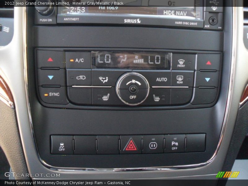 Mineral Gray Metallic / Black 2012 Jeep Grand Cherokee Limited