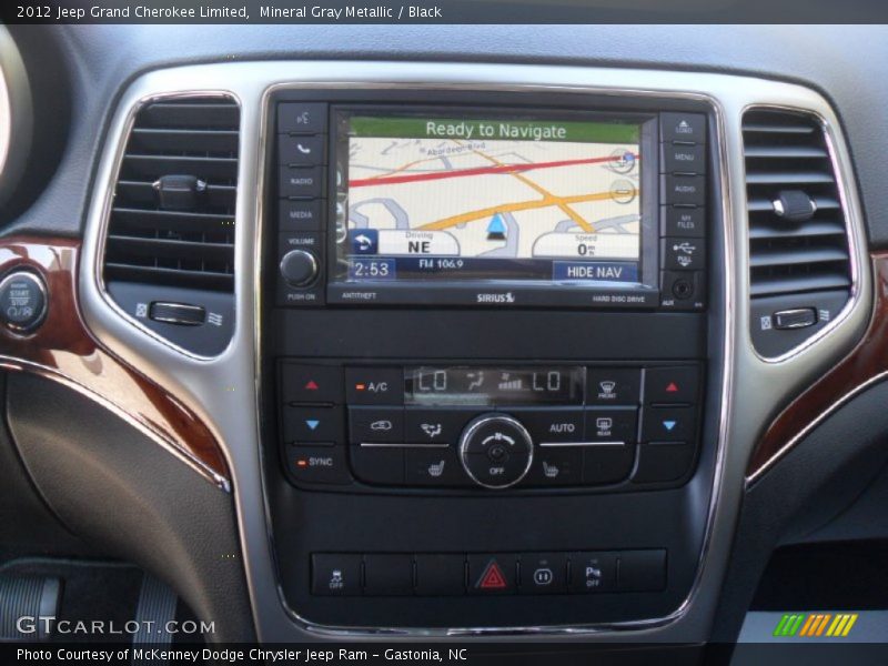 Mineral Gray Metallic / Black 2012 Jeep Grand Cherokee Limited