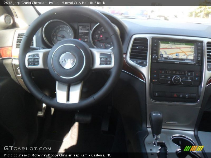 Mineral Gray Metallic / Black 2012 Jeep Grand Cherokee Limited