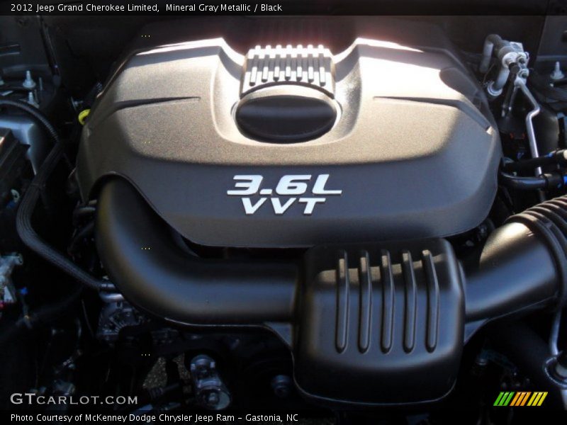 Mineral Gray Metallic / Black 2012 Jeep Grand Cherokee Limited