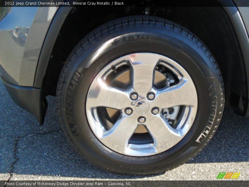 Mineral Gray Metallic / Black 2012 Jeep Grand Cherokee Limited