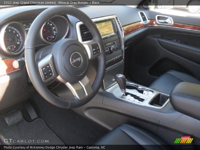 Mineral Gray Metallic / Black 2012 Jeep Grand Cherokee Limited