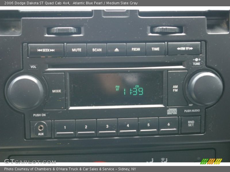Atlantic Blue Pearl / Medium Slate Gray 2006 Dodge Dakota ST Quad Cab 4x4