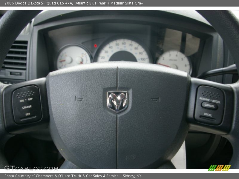 Atlantic Blue Pearl / Medium Slate Gray 2006 Dodge Dakota ST Quad Cab 4x4