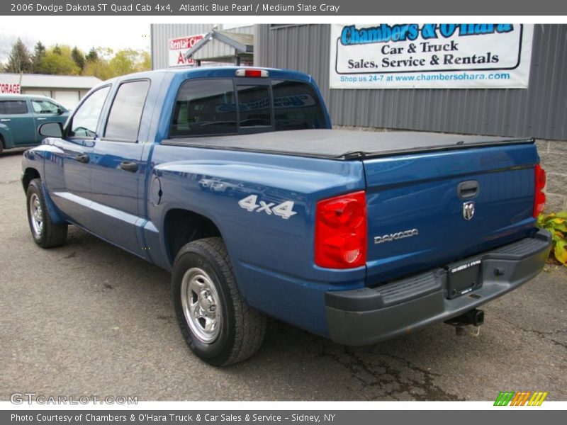Atlantic Blue Pearl / Medium Slate Gray 2006 Dodge Dakota ST Quad Cab 4x4