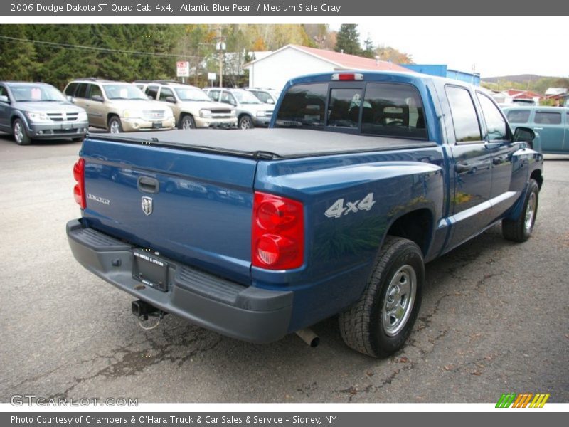 Atlantic Blue Pearl / Medium Slate Gray 2006 Dodge Dakota ST Quad Cab 4x4