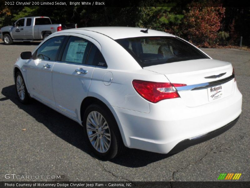 Bright White / Black 2012 Chrysler 200 Limited Sedan