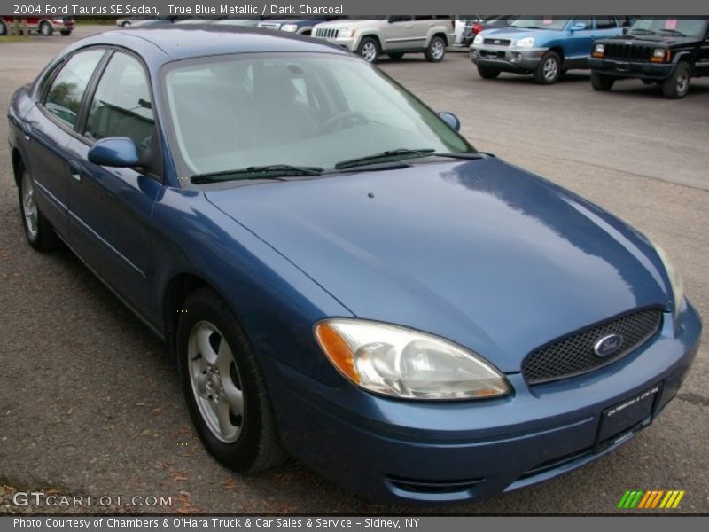 True Blue Metallic / Dark Charcoal 2004 Ford Taurus SE Sedan