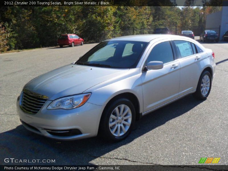 Bright Silver Metallic / Black 2012 Chrysler 200 Touring Sedan