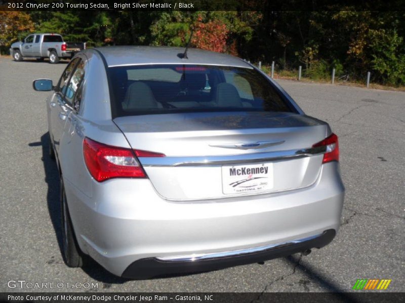 Bright Silver Metallic / Black 2012 Chrysler 200 Touring Sedan
