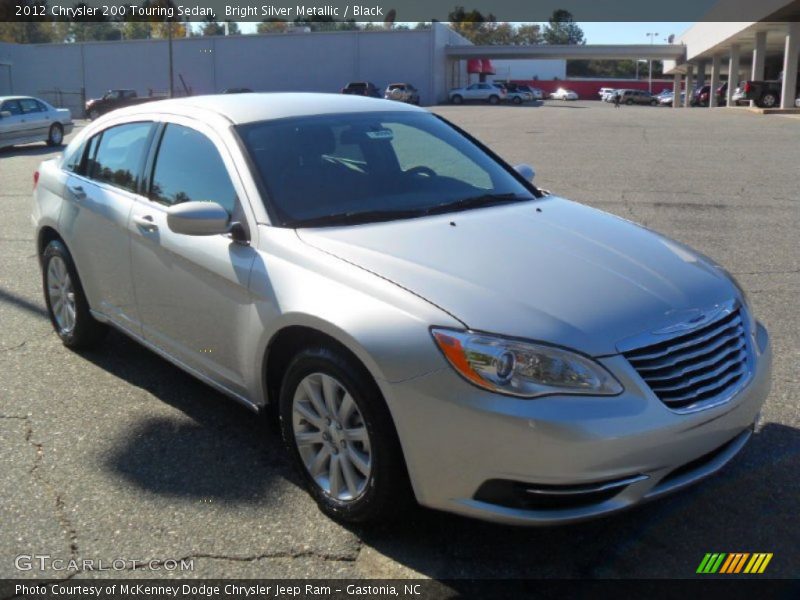 Bright Silver Metallic / Black 2012 Chrysler 200 Touring Sedan