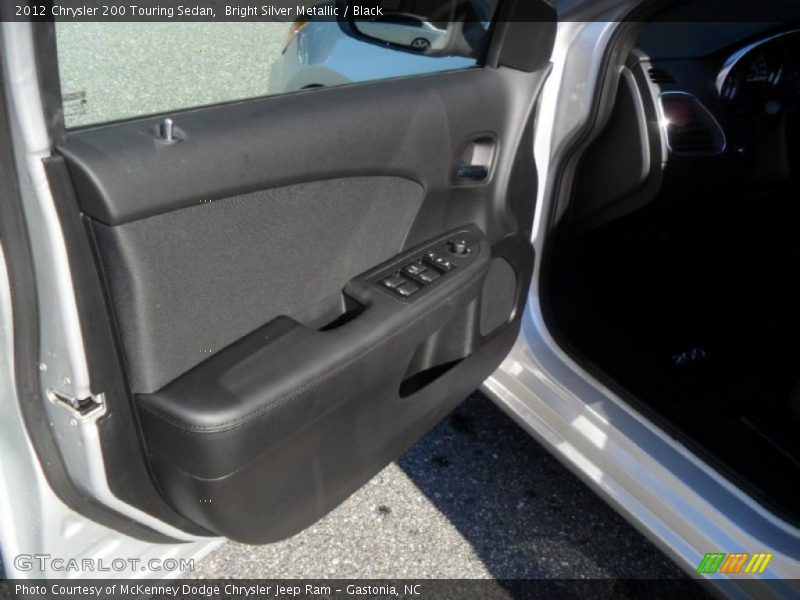 Bright Silver Metallic / Black 2012 Chrysler 200 Touring Sedan