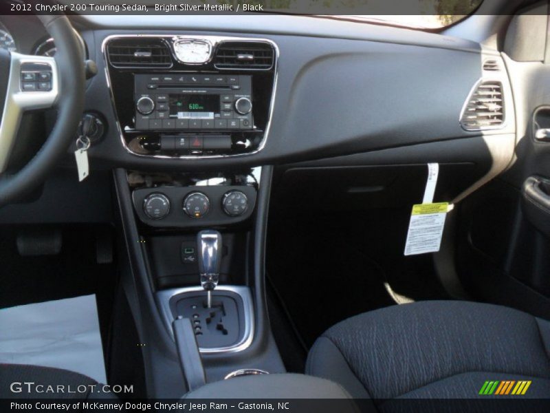 Bright Silver Metallic / Black 2012 Chrysler 200 Touring Sedan