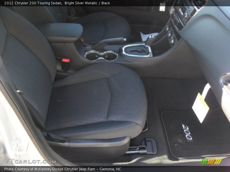 Bright Silver Metallic / Black 2012 Chrysler 200 Touring Sedan