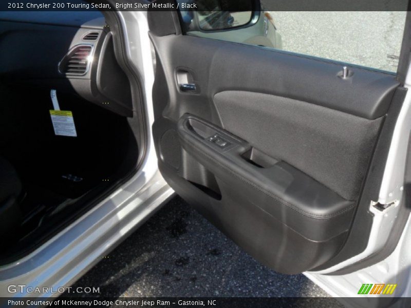 Bright Silver Metallic / Black 2012 Chrysler 200 Touring Sedan