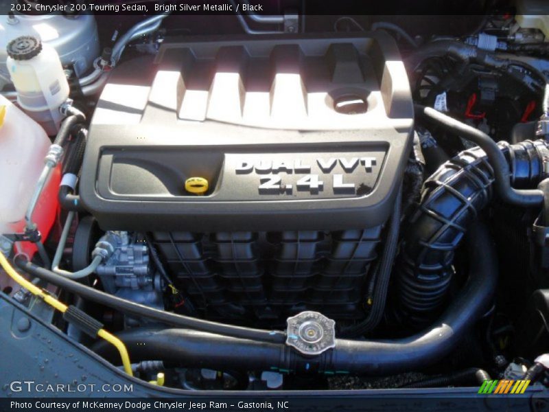 Bright Silver Metallic / Black 2012 Chrysler 200 Touring Sedan