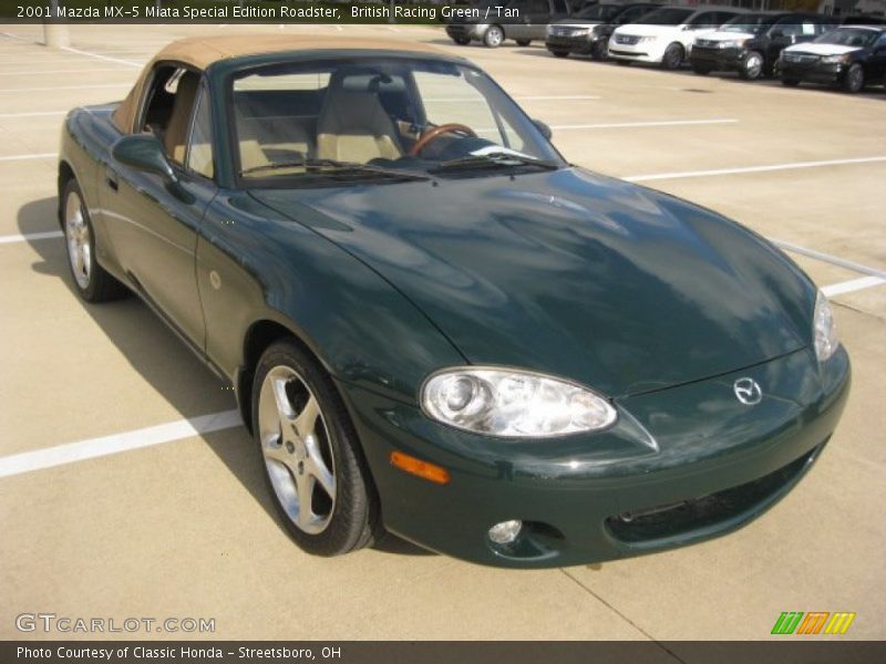 British Racing Green / Tan 2001 Mazda MX-5 Miata Special Edition Roadster