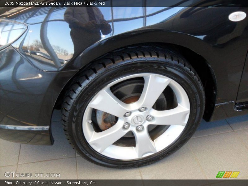 Black Mica / Black/Red 2005 Mazda MAZDA3 s Sedan