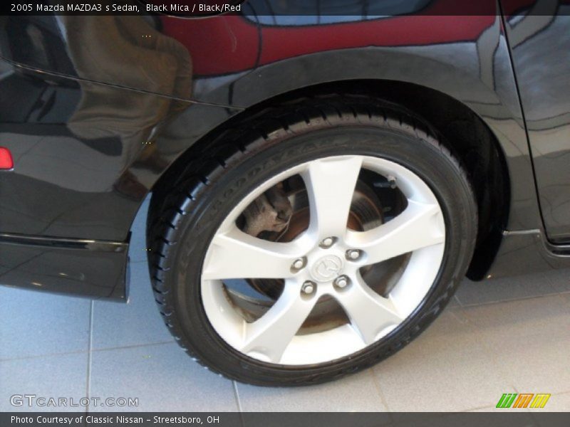 Black Mica / Black/Red 2005 Mazda MAZDA3 s Sedan