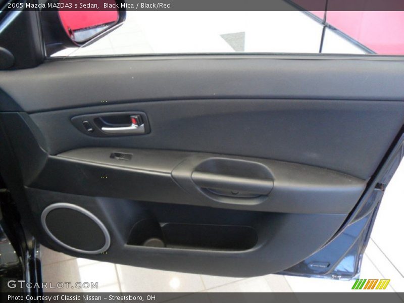 Black Mica / Black/Red 2005 Mazda MAZDA3 s Sedan