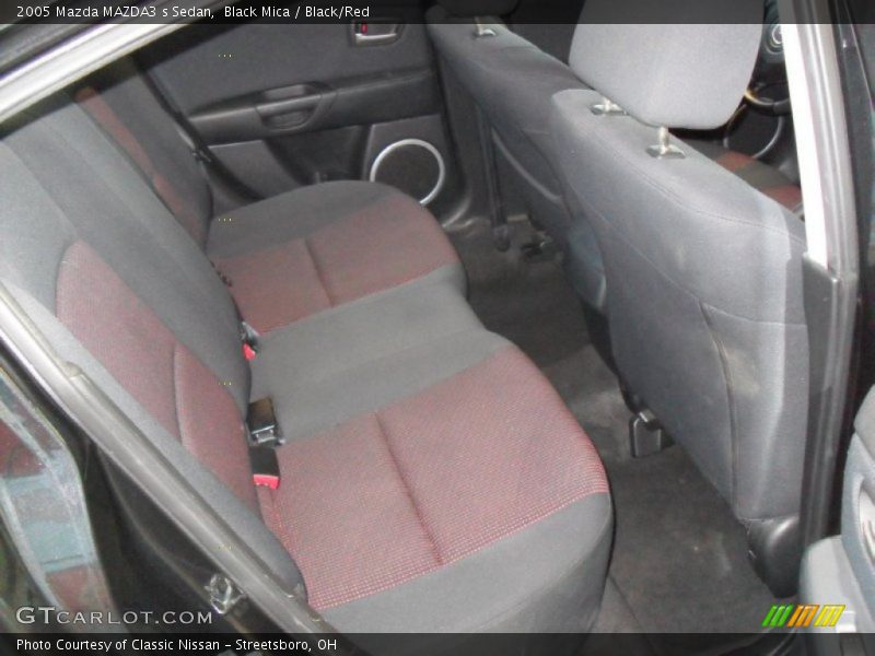 Black Mica / Black/Red 2005 Mazda MAZDA3 s Sedan