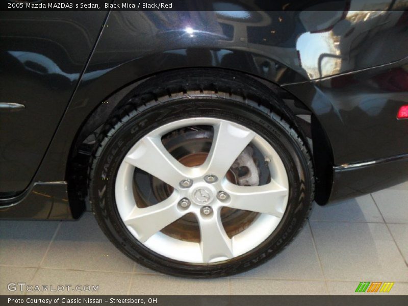 Black Mica / Black/Red 2005 Mazda MAZDA3 s Sedan