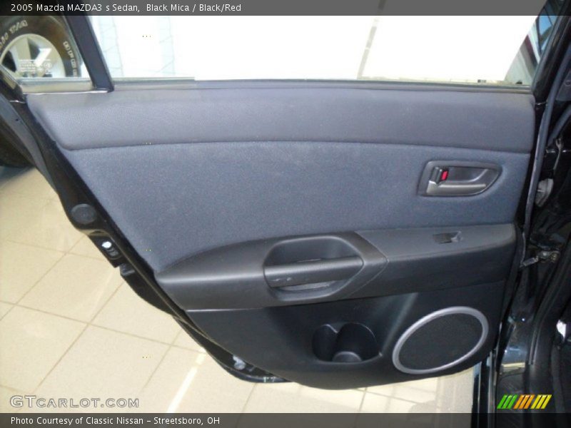 Black Mica / Black/Red 2005 Mazda MAZDA3 s Sedan