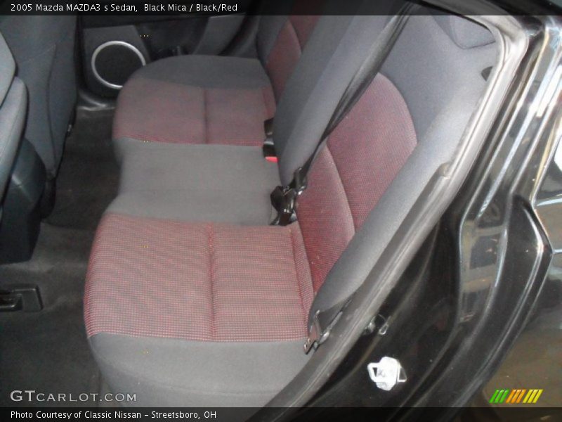 Black Mica / Black/Red 2005 Mazda MAZDA3 s Sedan