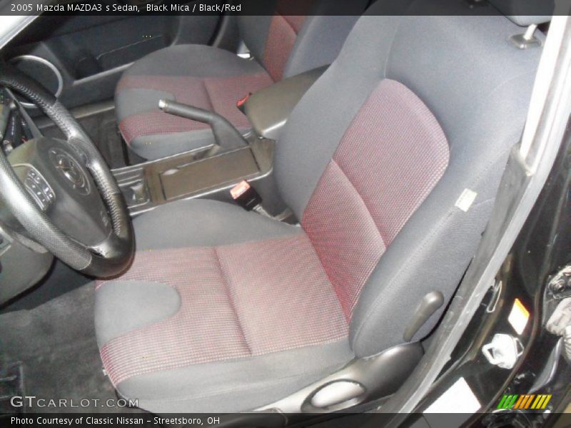 Black Mica / Black/Red 2005 Mazda MAZDA3 s Sedan