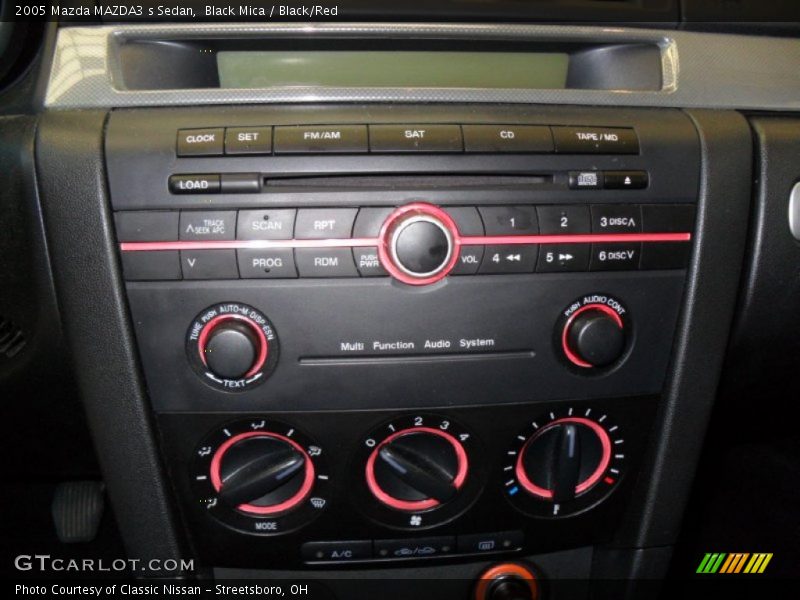 Black Mica / Black/Red 2005 Mazda MAZDA3 s Sedan