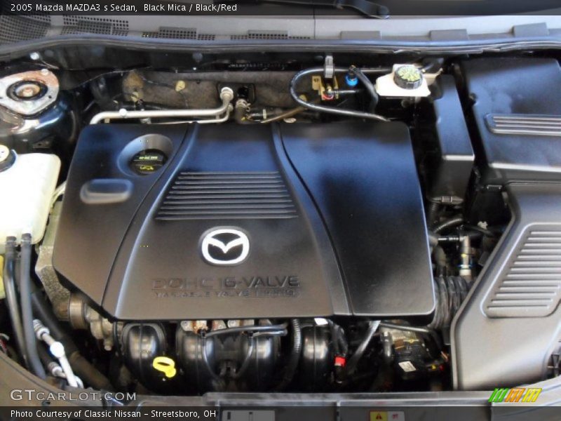 Black Mica / Black/Red 2005 Mazda MAZDA3 s Sedan