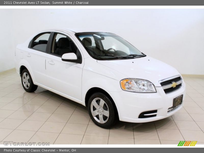 Summit White / Charcoal 2011 Chevrolet Aveo LT Sedan